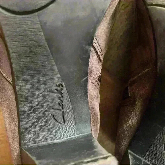 Clarks Women’s Kalea Aleita Ankle Boots Size 8.0 Brown Upper Suede - Picture 6 of 15